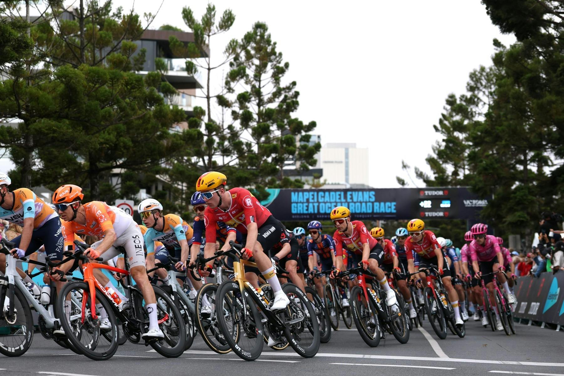 Group of cyclists