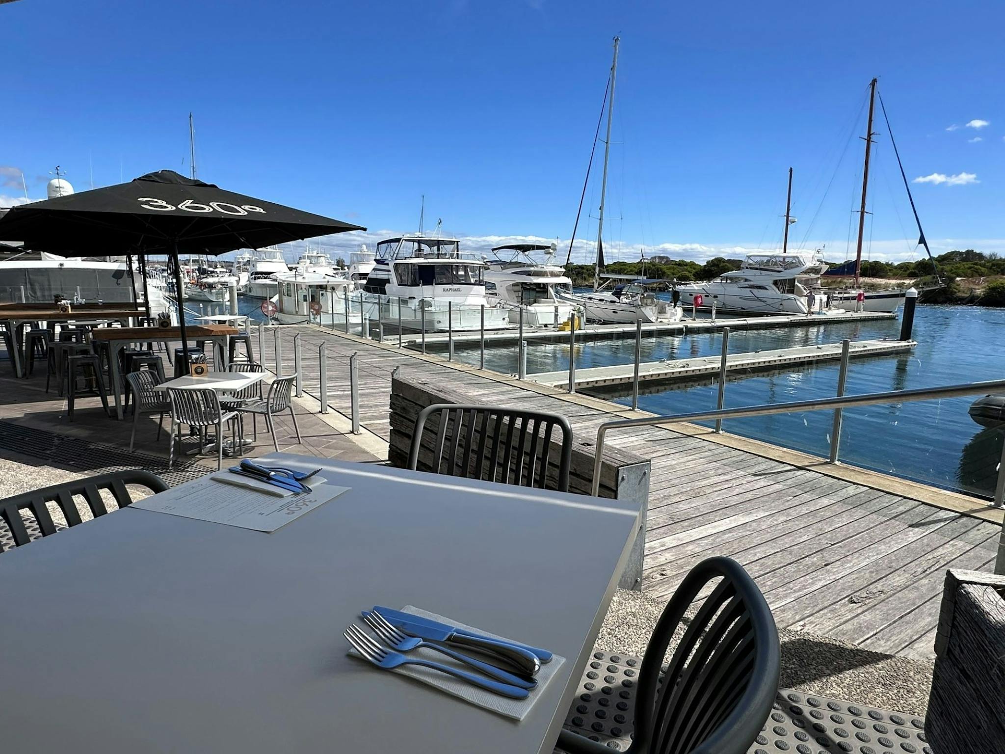 Outside Dining with a view