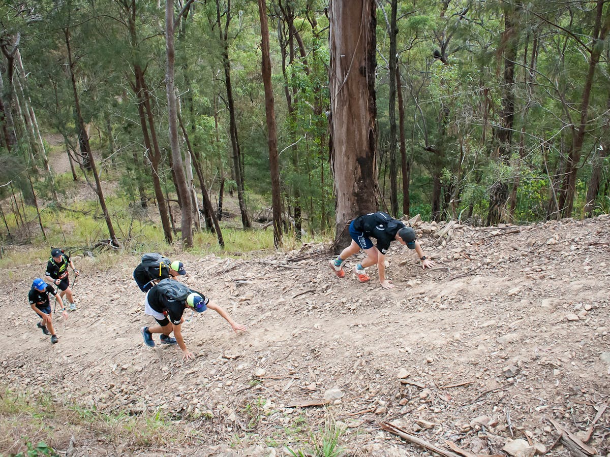 People hiking the Gold Coast Kokoda Challenge