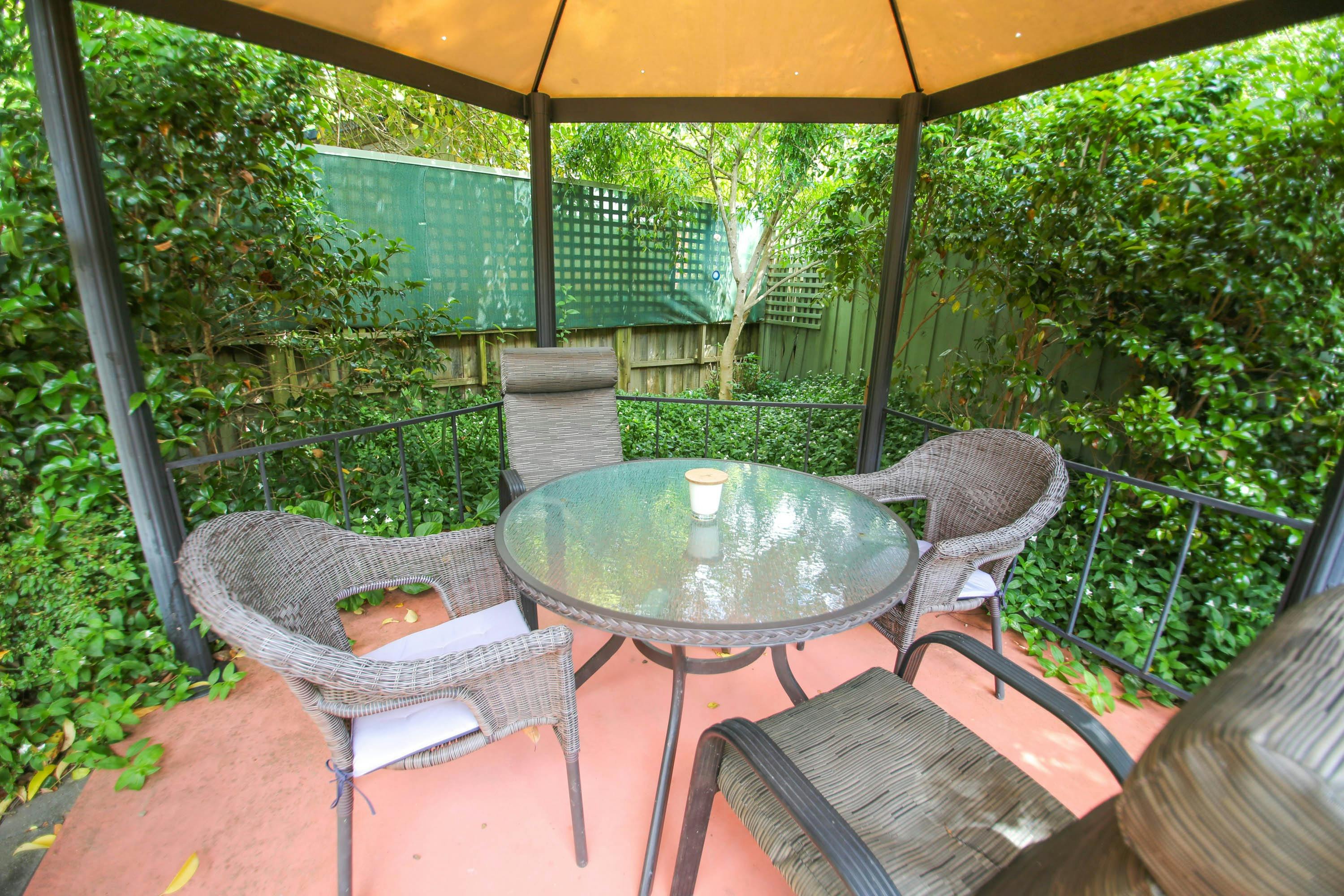 Backyard at Silver Birches Unit 8