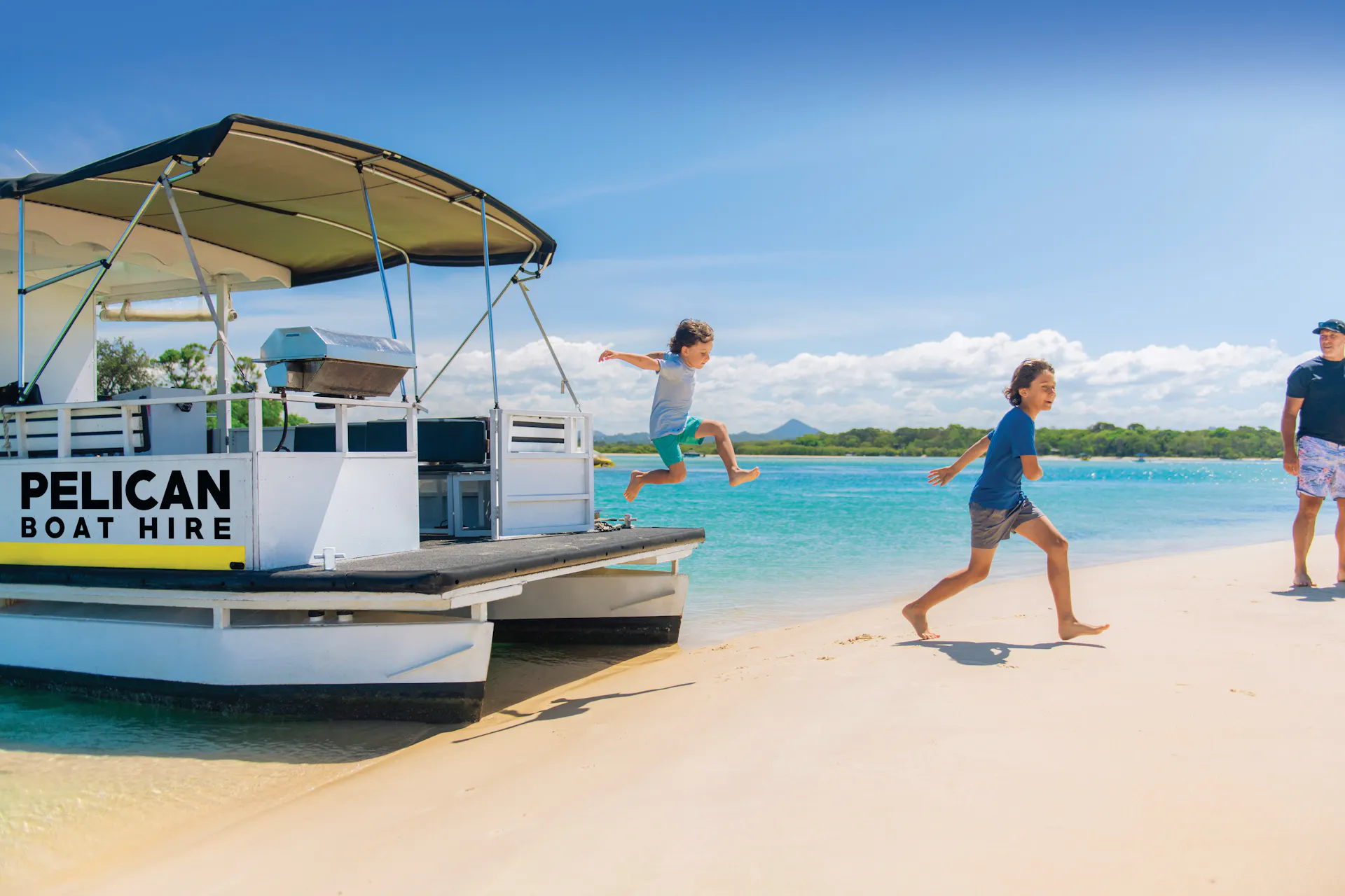 Hero - Kids jumping off pontoon