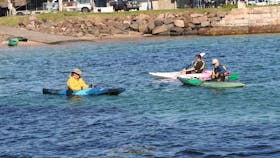 sit in and sit on kayaks for hire