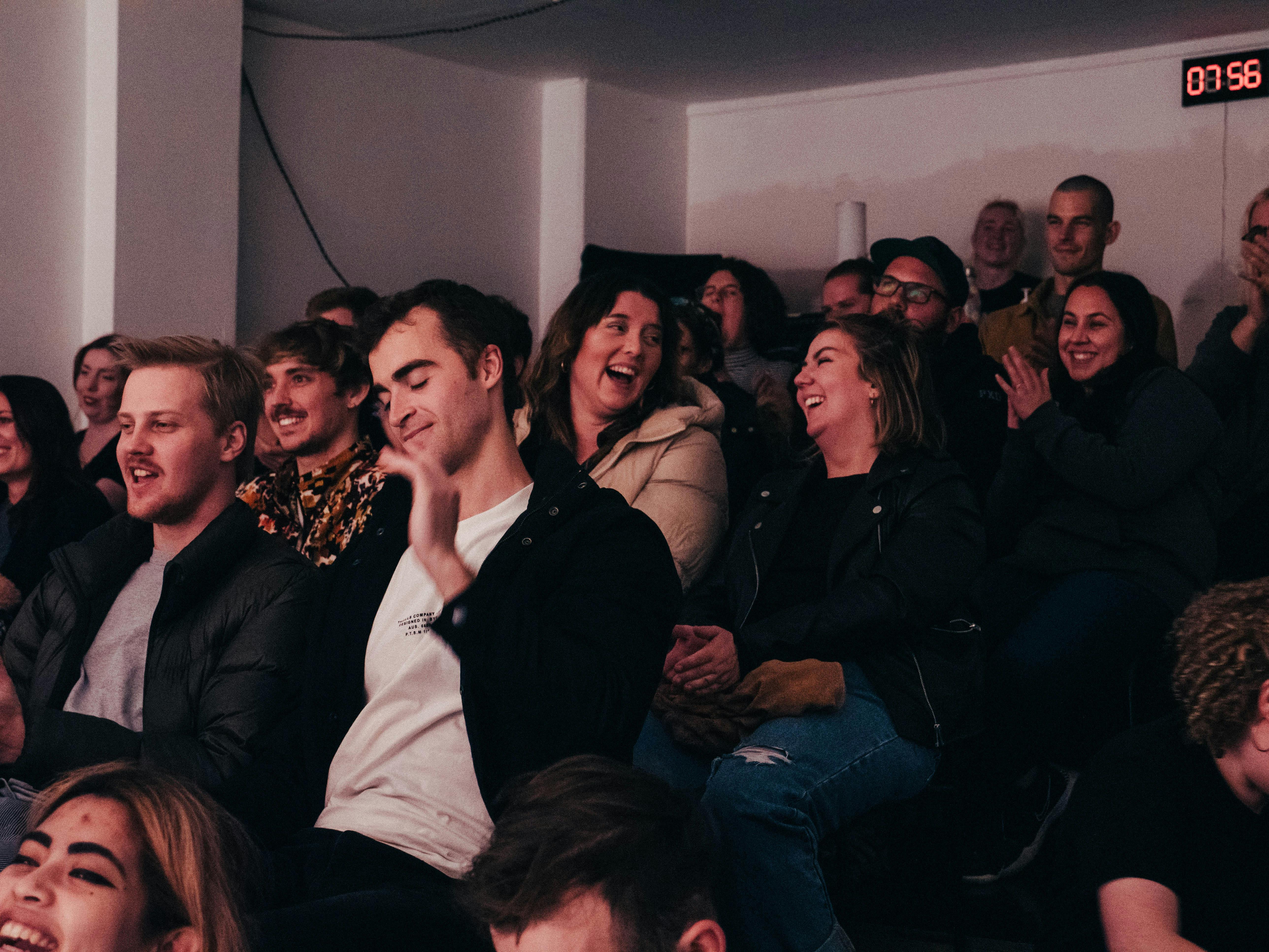 Audience enjoying a comedy show