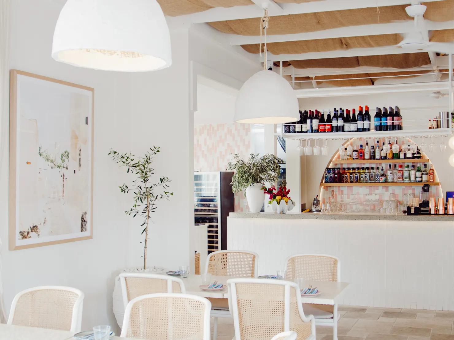 Inside dining area, european style