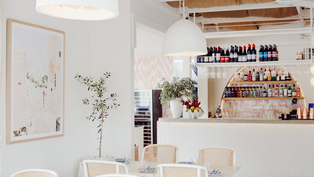 Inside dining area, european style