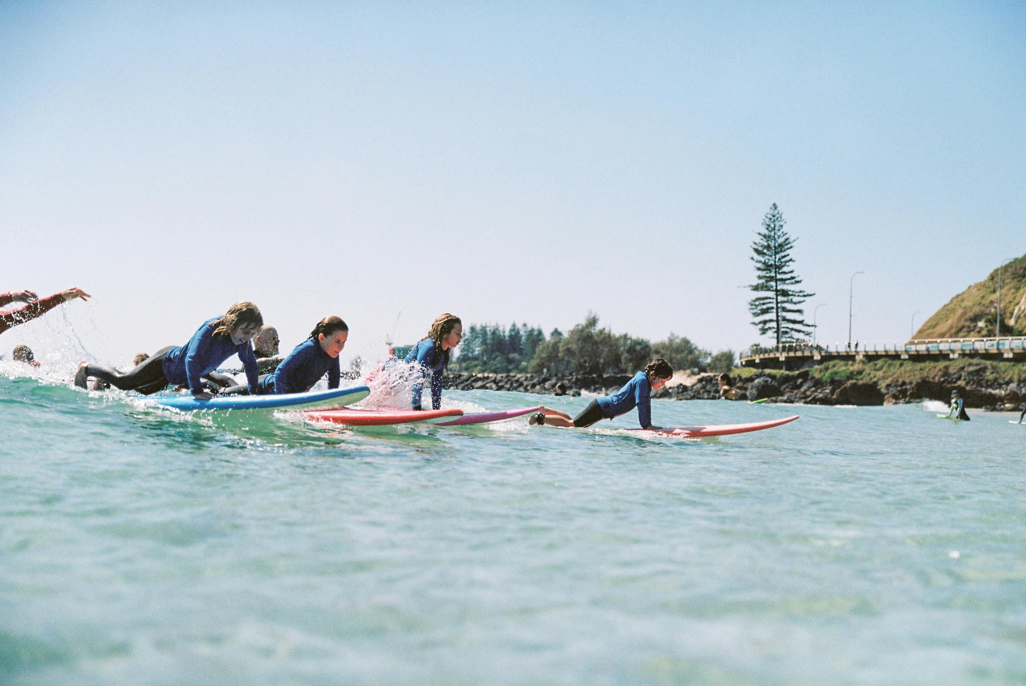 Surf Lessons at Kirra Point Surf School