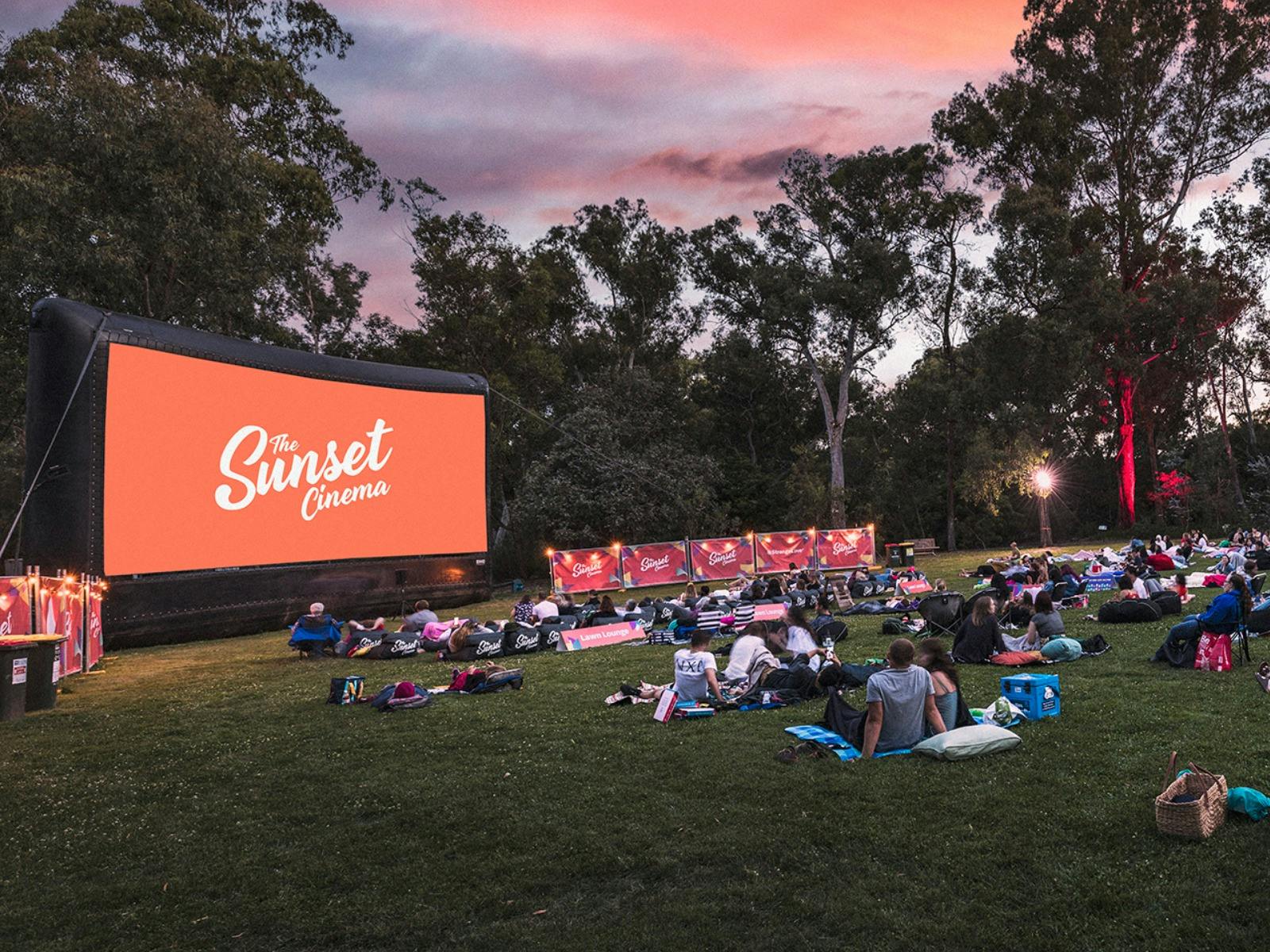 sunset Cinema, outdoor movies, Canberra, events,  food, wine, cheese, bar, picnic