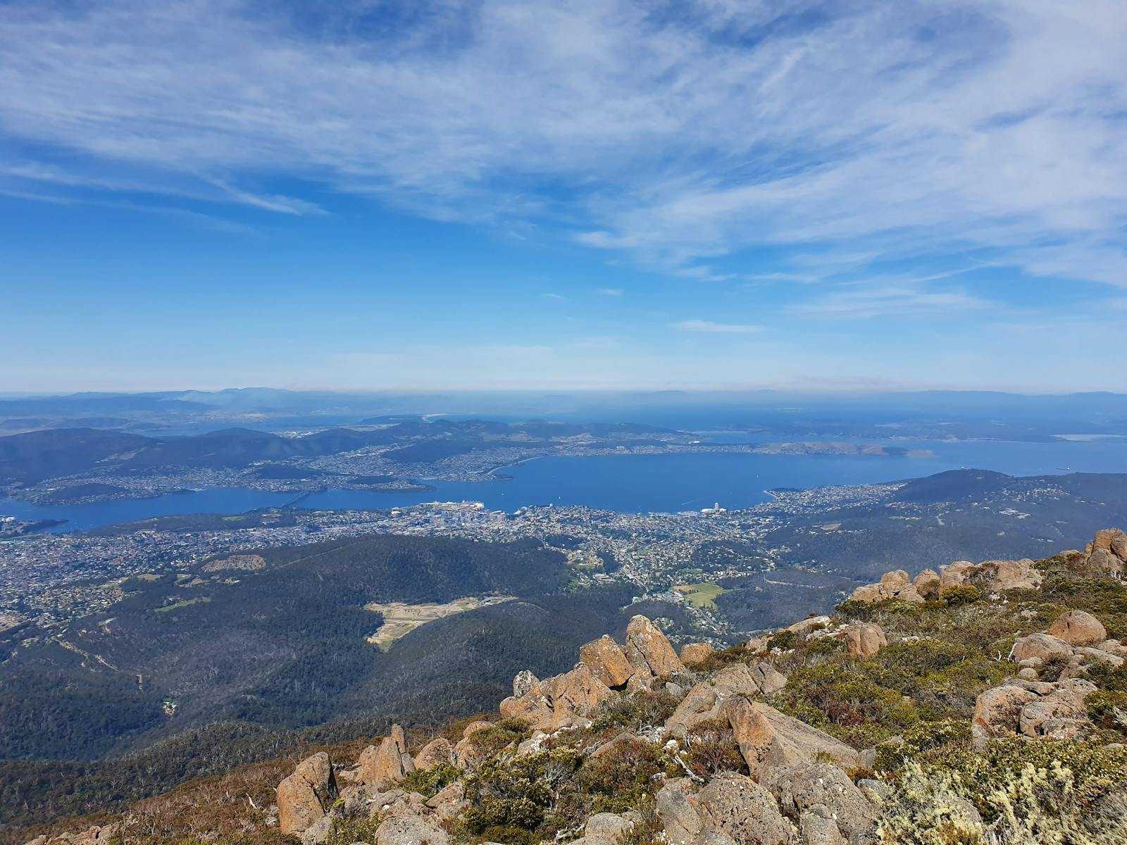 Absorb breathtaking views of much of Tasmania at the Pinnacle