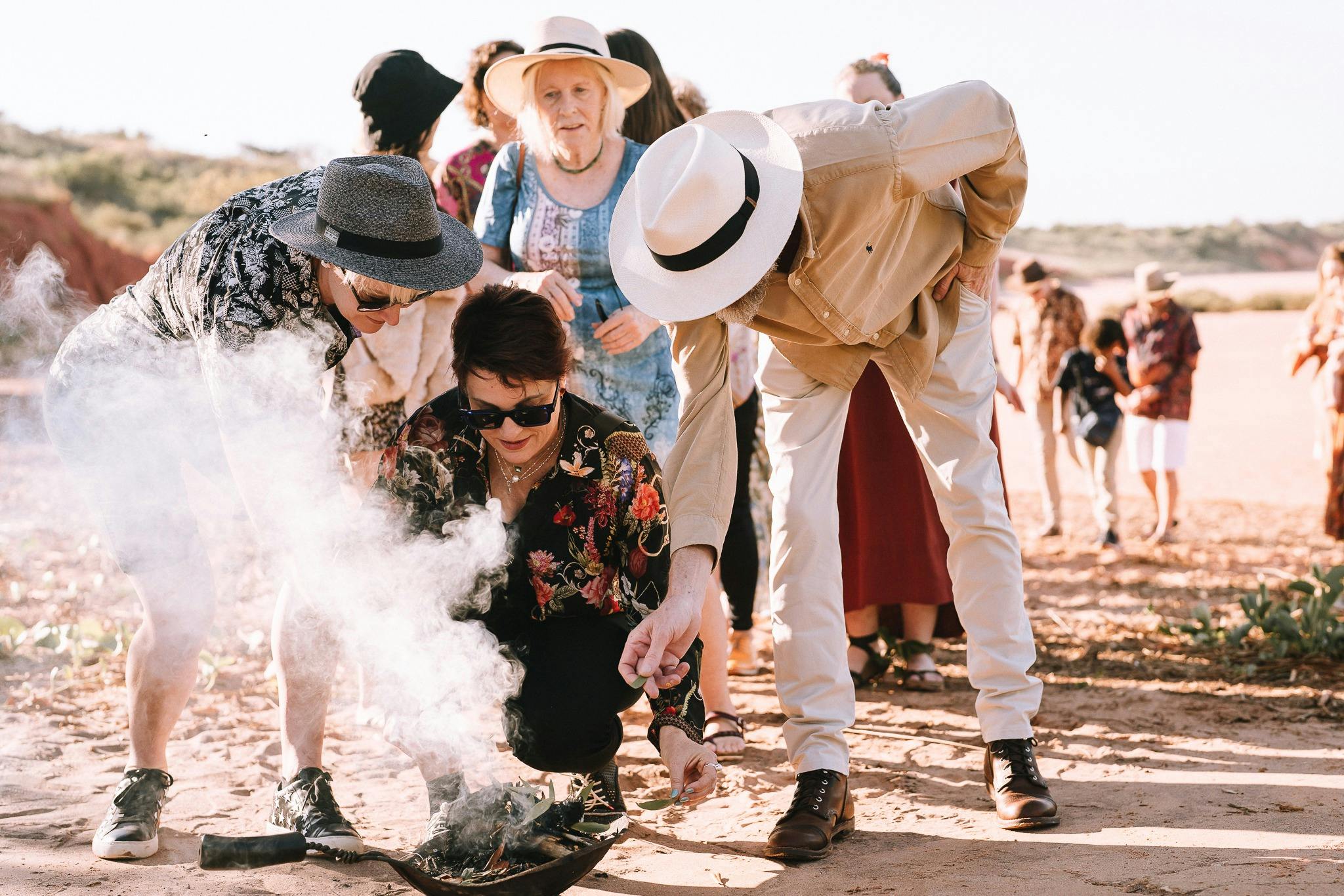 Yawuru Smoking Ceremony at Broome Weddings and Events