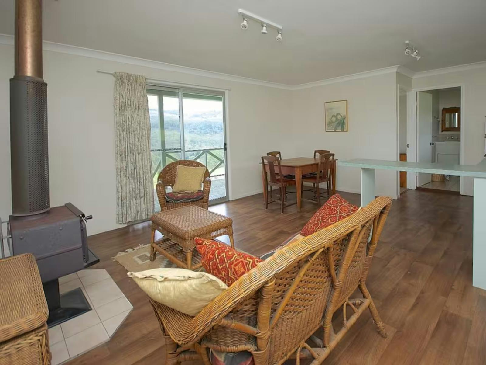 Living room at Wallaby Creek Retreat Farm Cottage