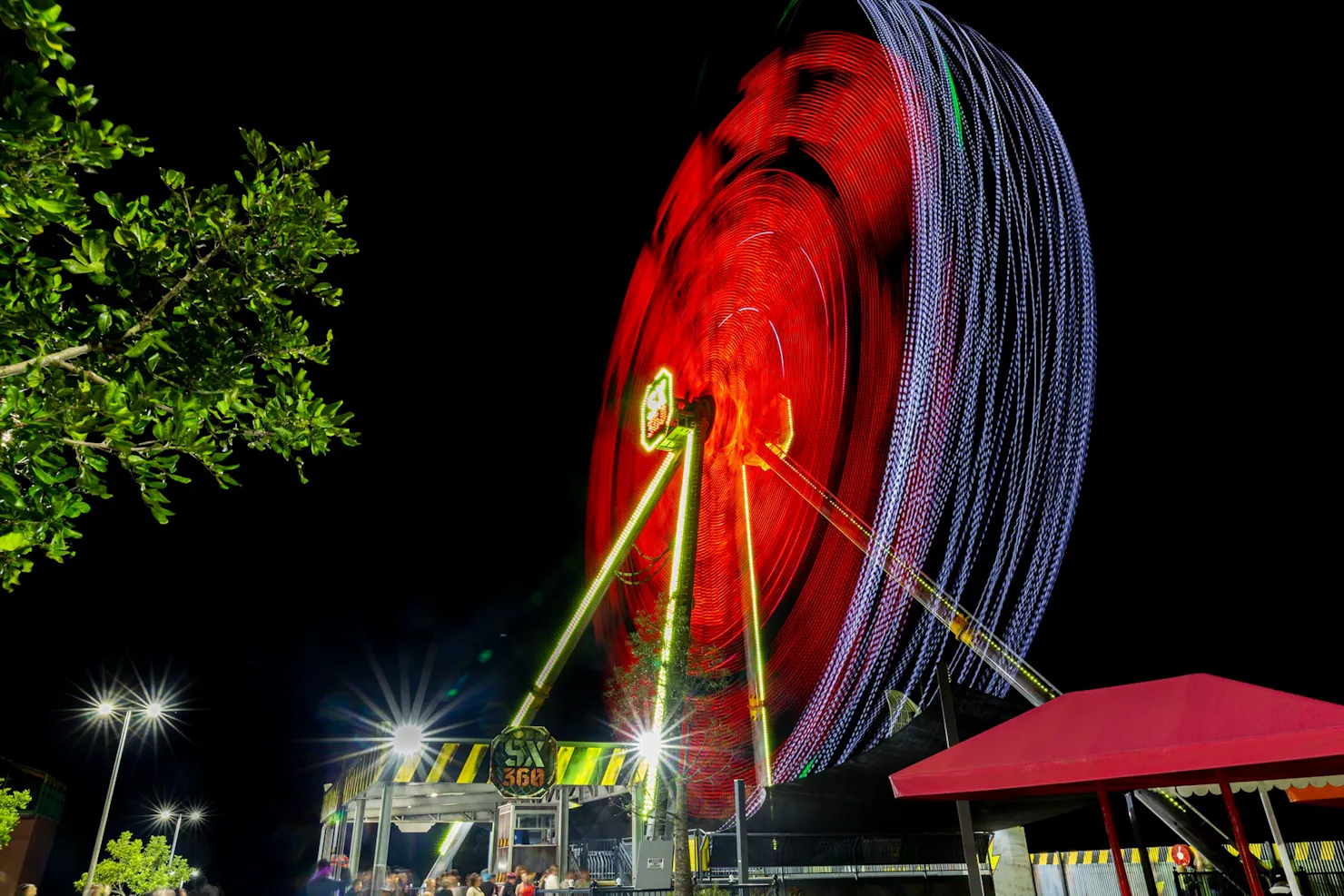 Ride the night event at Aussie World Theme Park at the Sunshine Coast