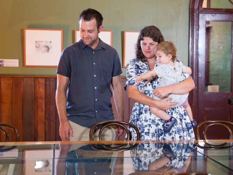 Visitors at Sir Henry Parkes School of Arts Museum