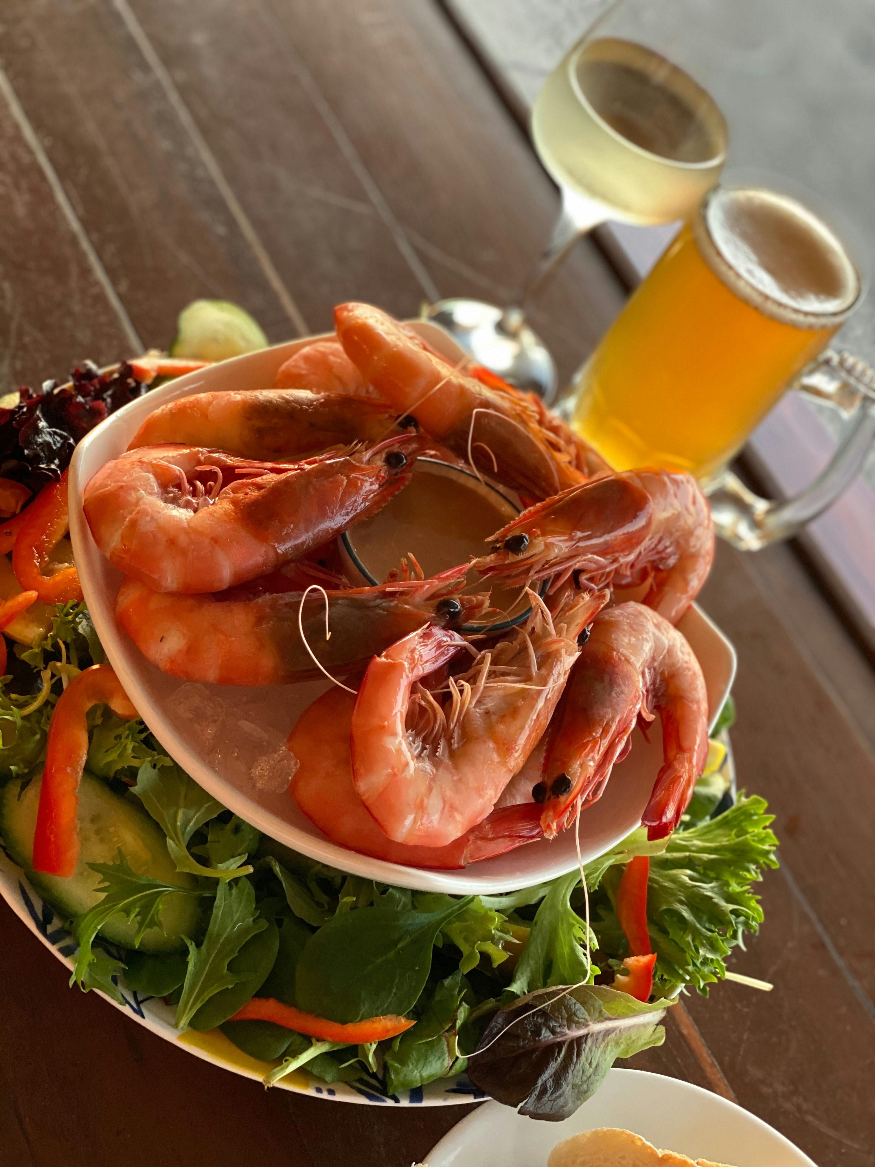 Mooloolaba Prawn Salad on board Cruise  Maroochy