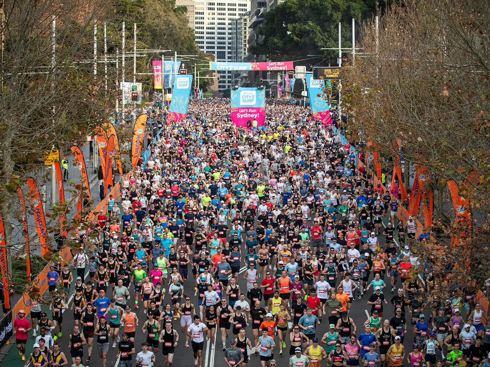 Voltaren City2Surf Start Line Moment