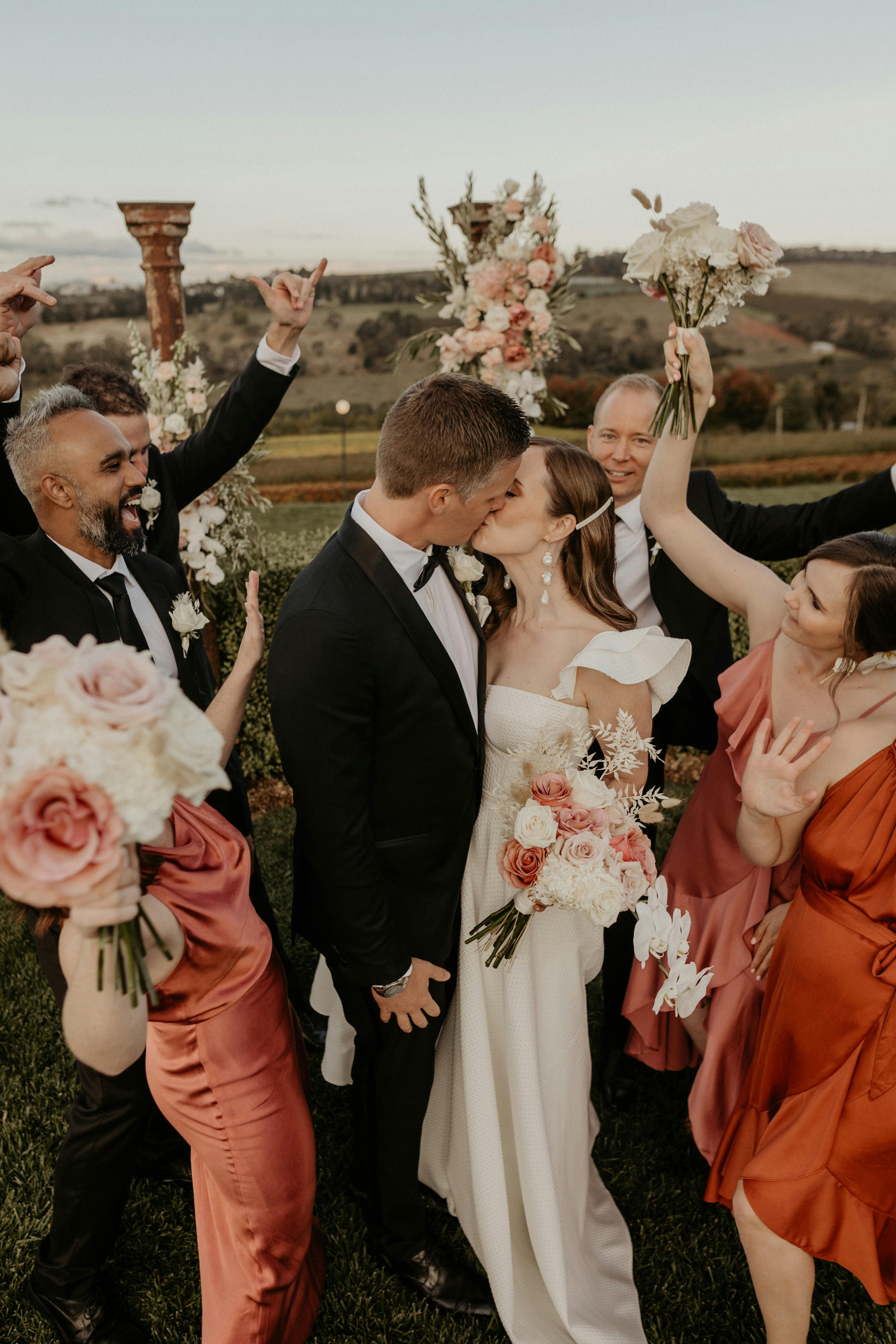 Love is in the air at Borrodell's Rose Garden ceremony