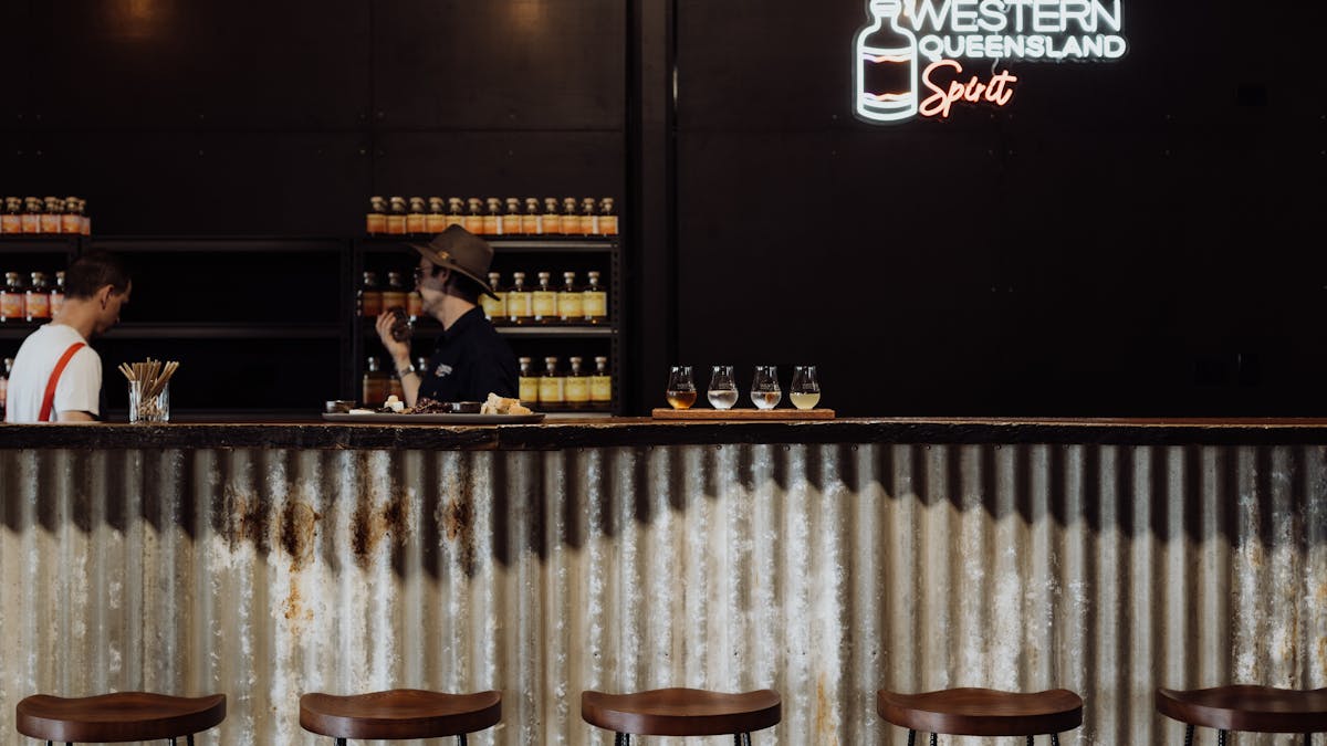 Our cellar door features a bar area where you can learn from our bartenders or sit by the fireplace