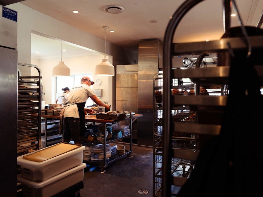 Baker at work