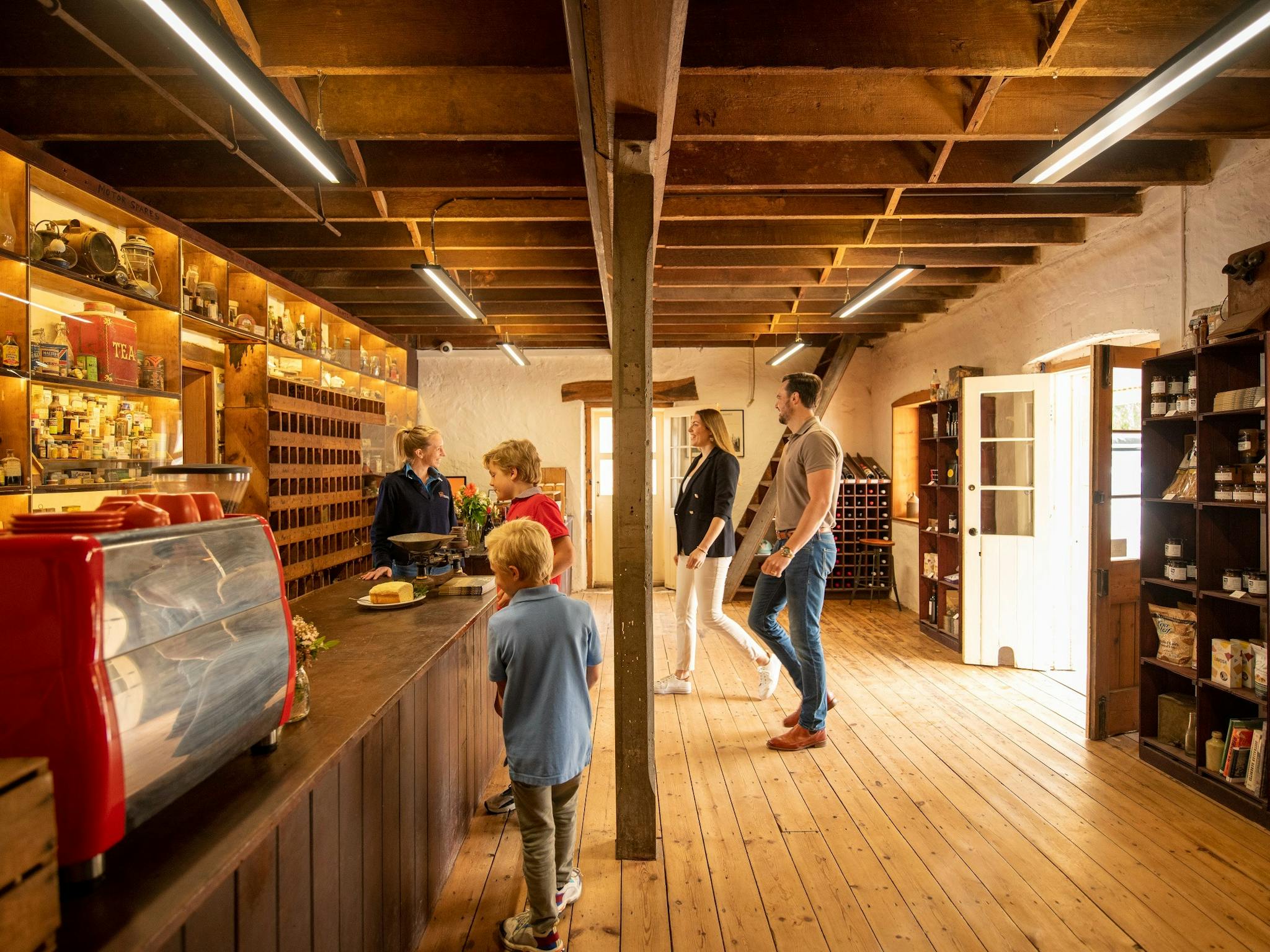 Guests entering the historic Station Store at Bungaree