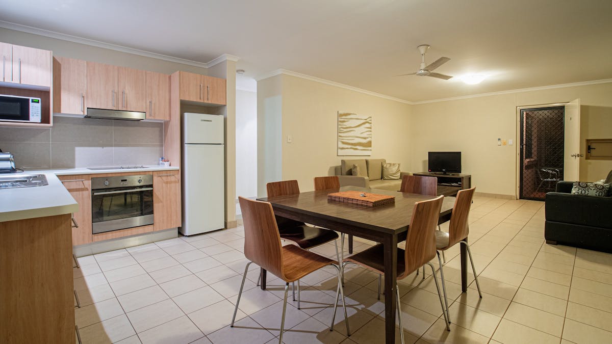 Kitchen & Living in Family apartment
