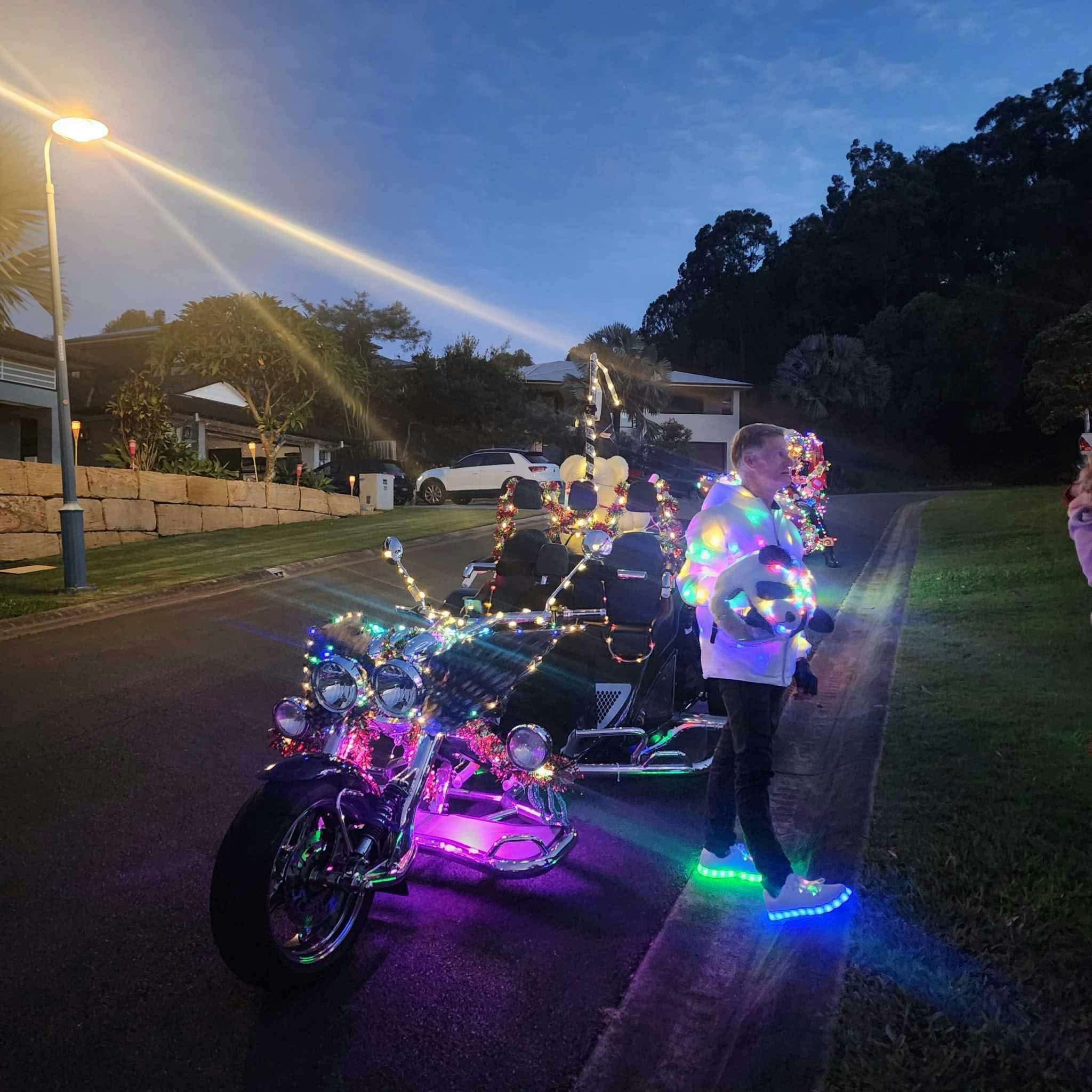 Oliver’s charity night ride