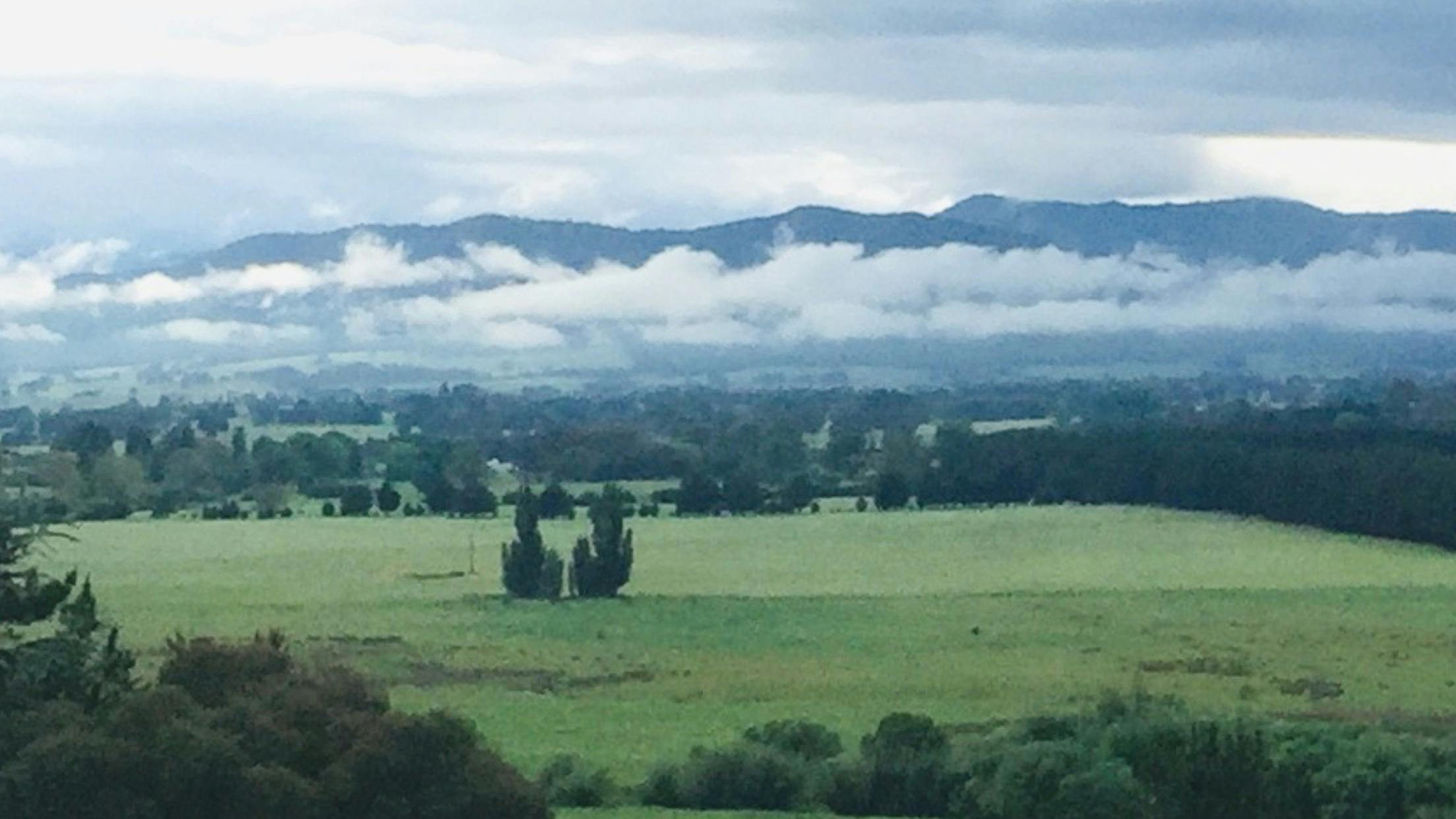 This is the view that can be seen from Rosewhite House BnB. Mountain view Valley view