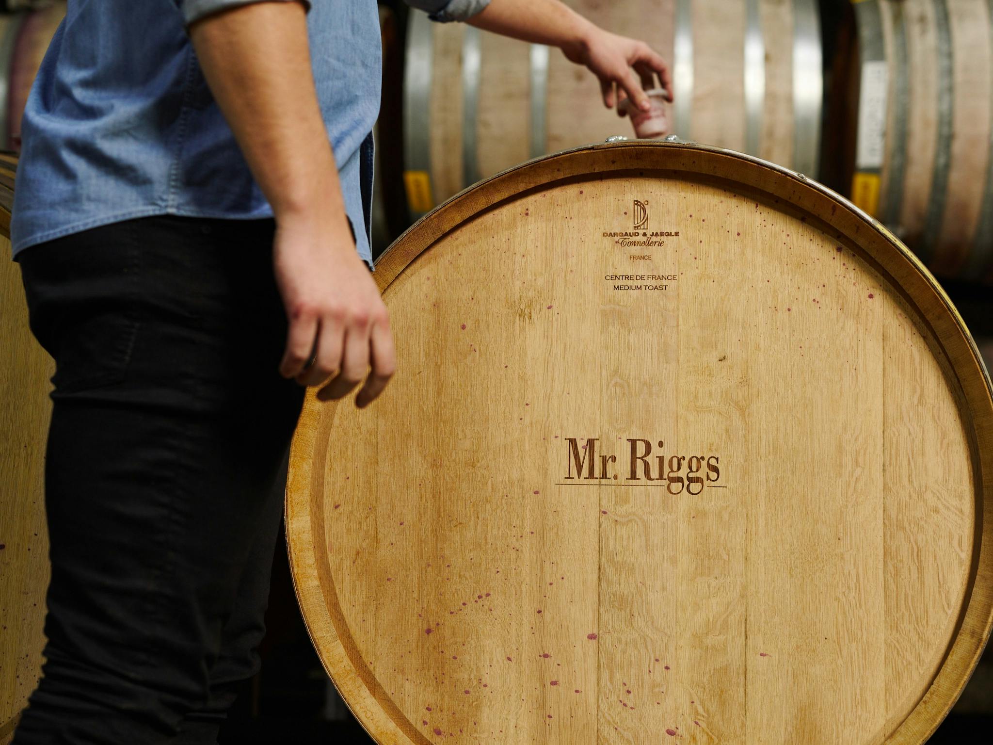 Mr. Riggs Wine Barrel