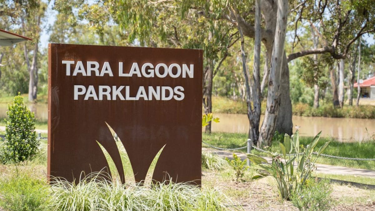 Welcome to the Tara Lagoon Parklands - a lovely spot for camping and relaxing.