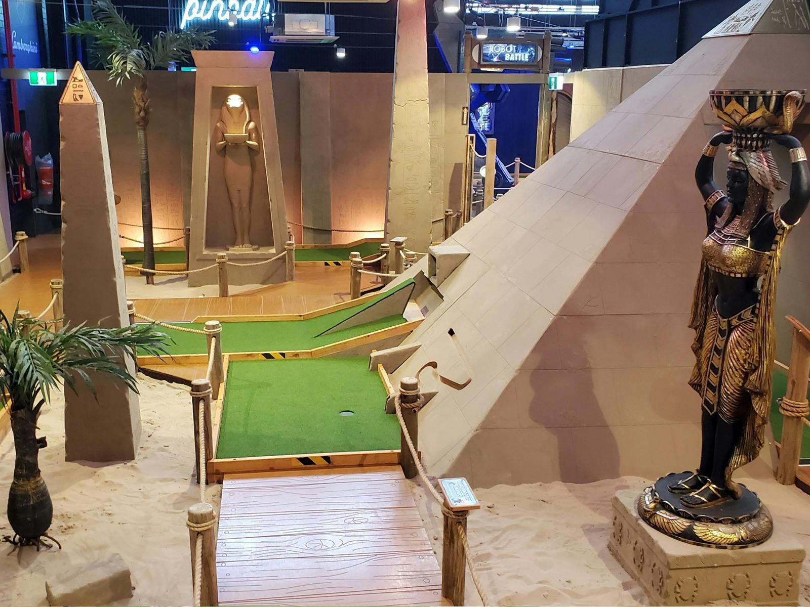 Spielen Sie Minigolf auf unserem 18-Loch-Platz