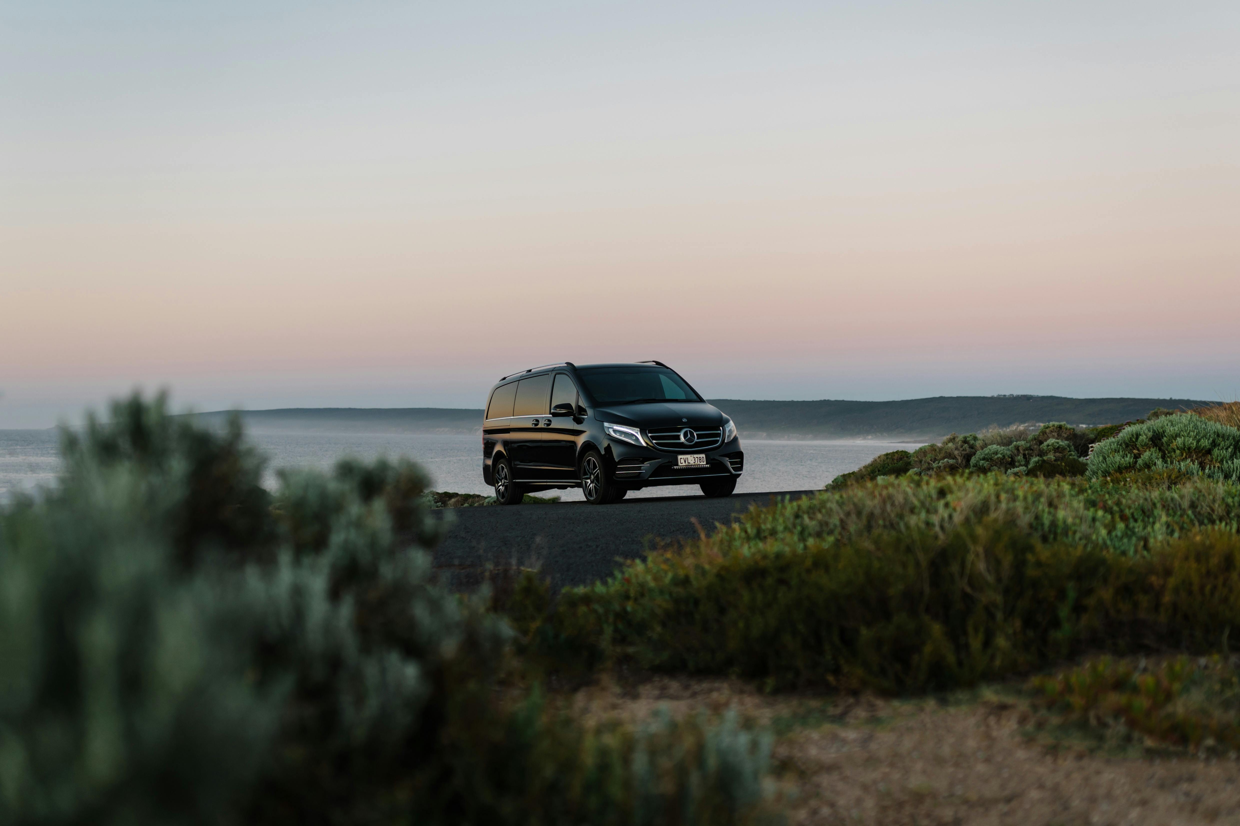 Sunset luxury Mercedes