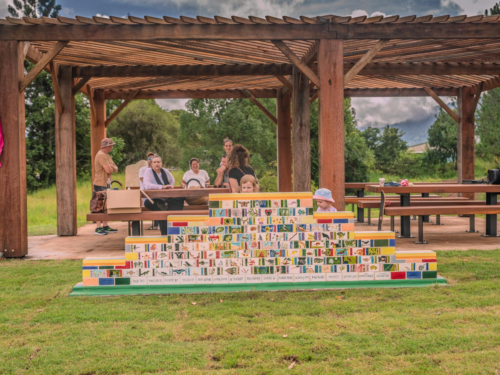 Pergola area along Nimbin Rainbow Walk