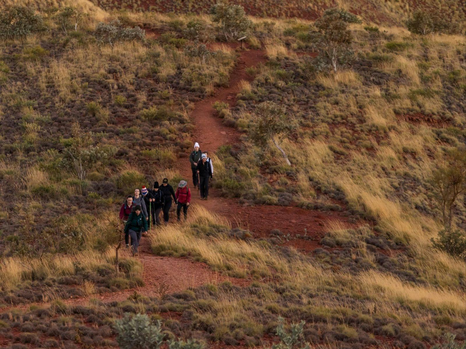 Karijini hikers walking