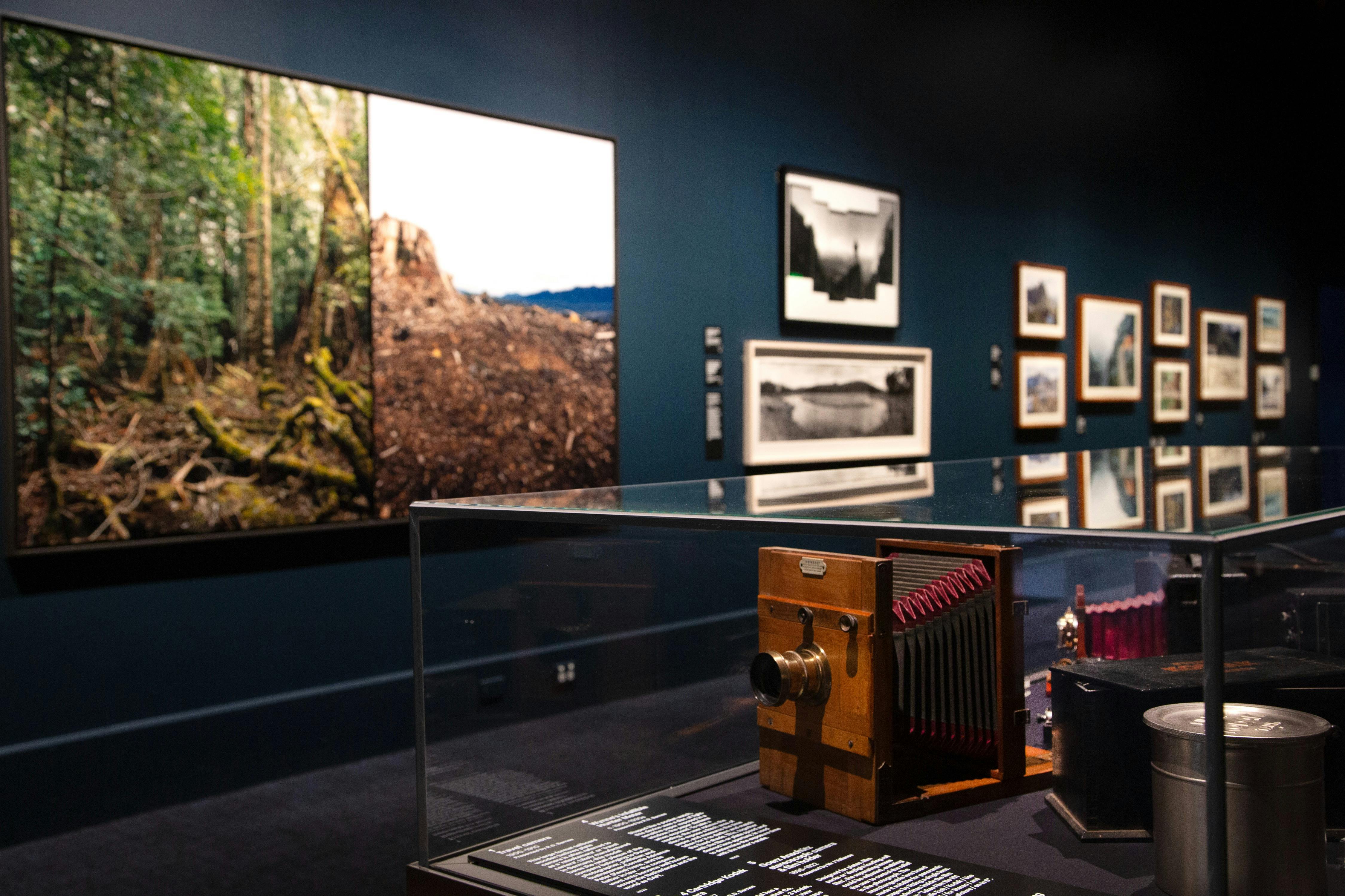 Installation view, EXPOSED LANDS: 100 Years of Tasmanian Landscape Photography , TMAG