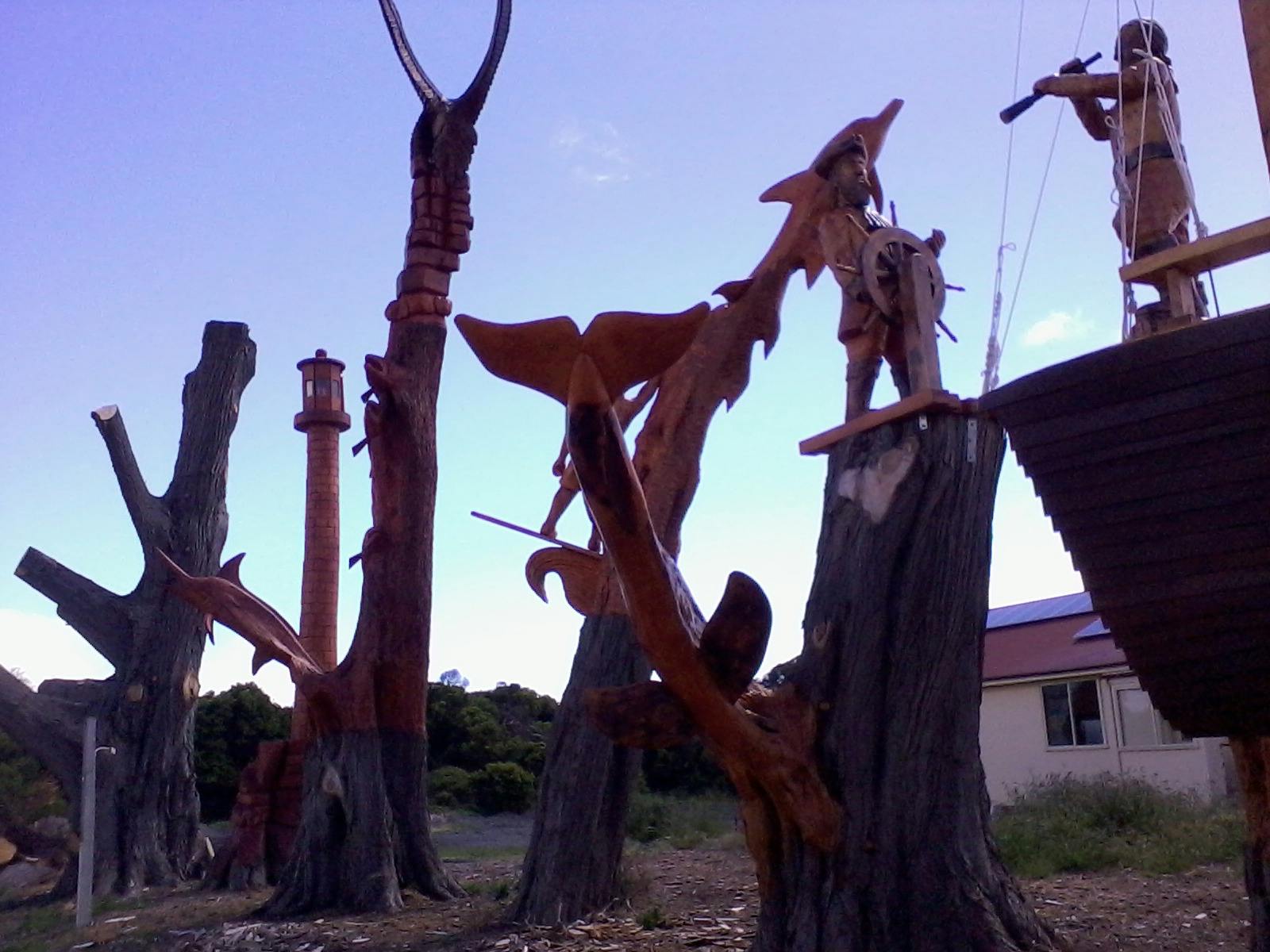East Beach Tree Sculptures Things to do Discover Tasmania
