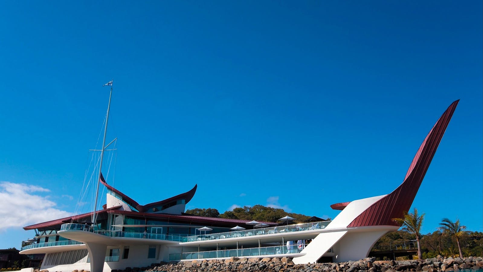 Hamilton Island Yacht Club from the marina