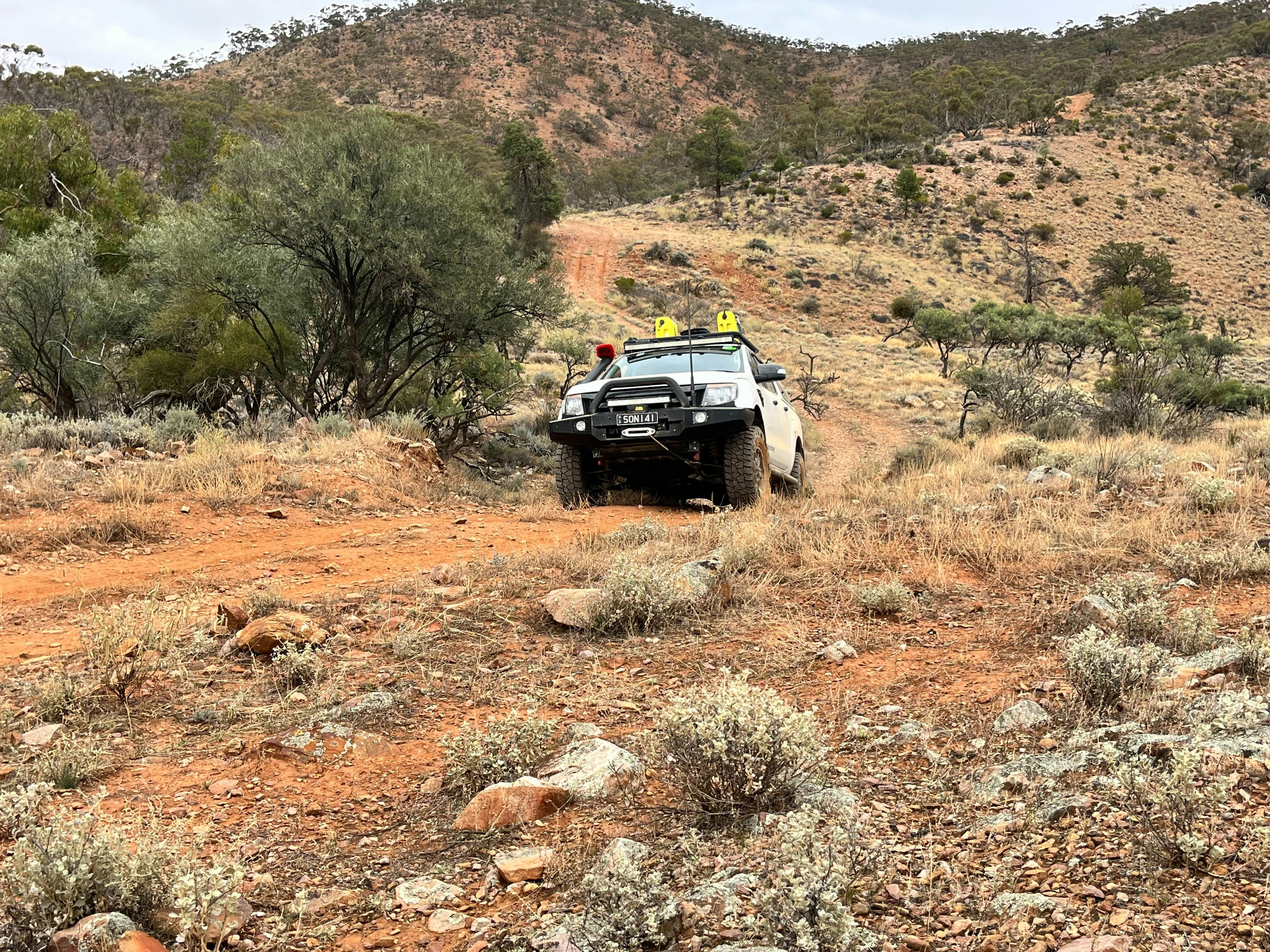 Steep terrain in the Hungry Ranges