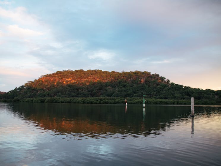 Spectacle Island at sunset on Lower Hawkesbury River