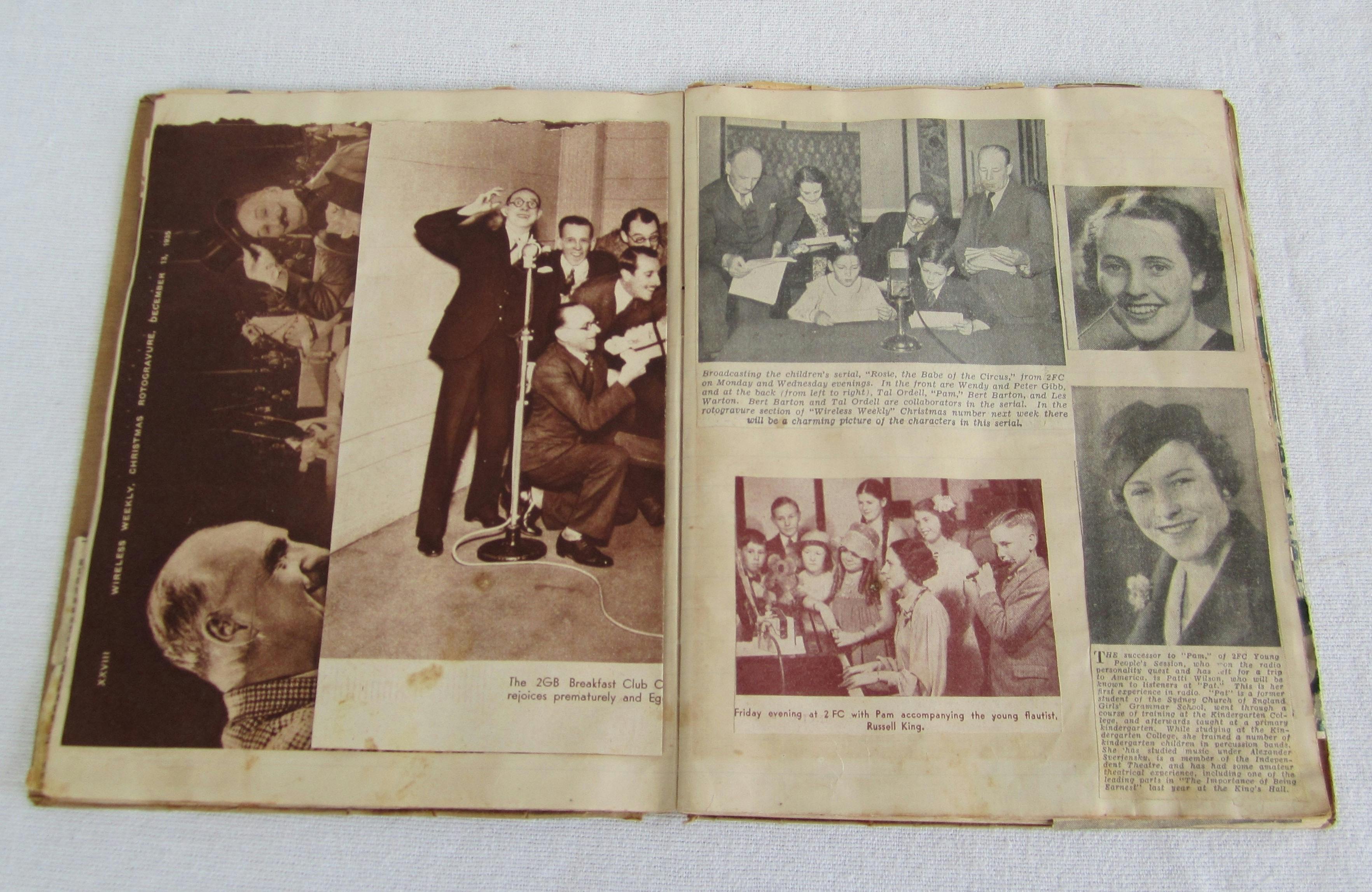 Radio Scrapbook collection from the 1930s