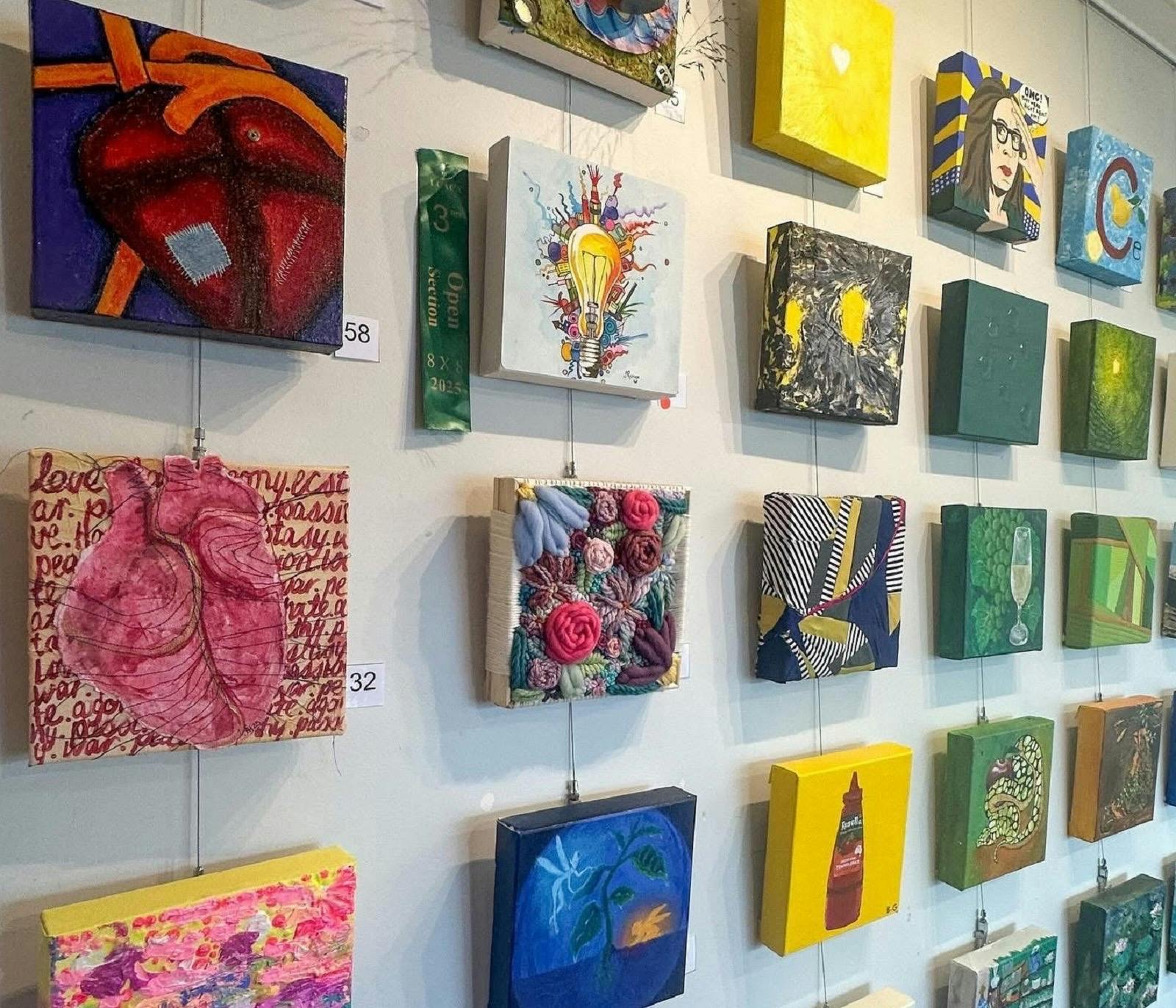 8x8 Opening Night at Ferry Park Gallery