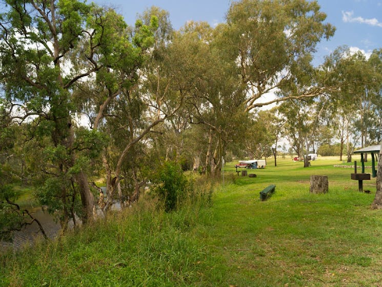 Emu Creek camping area on the Gwydir River