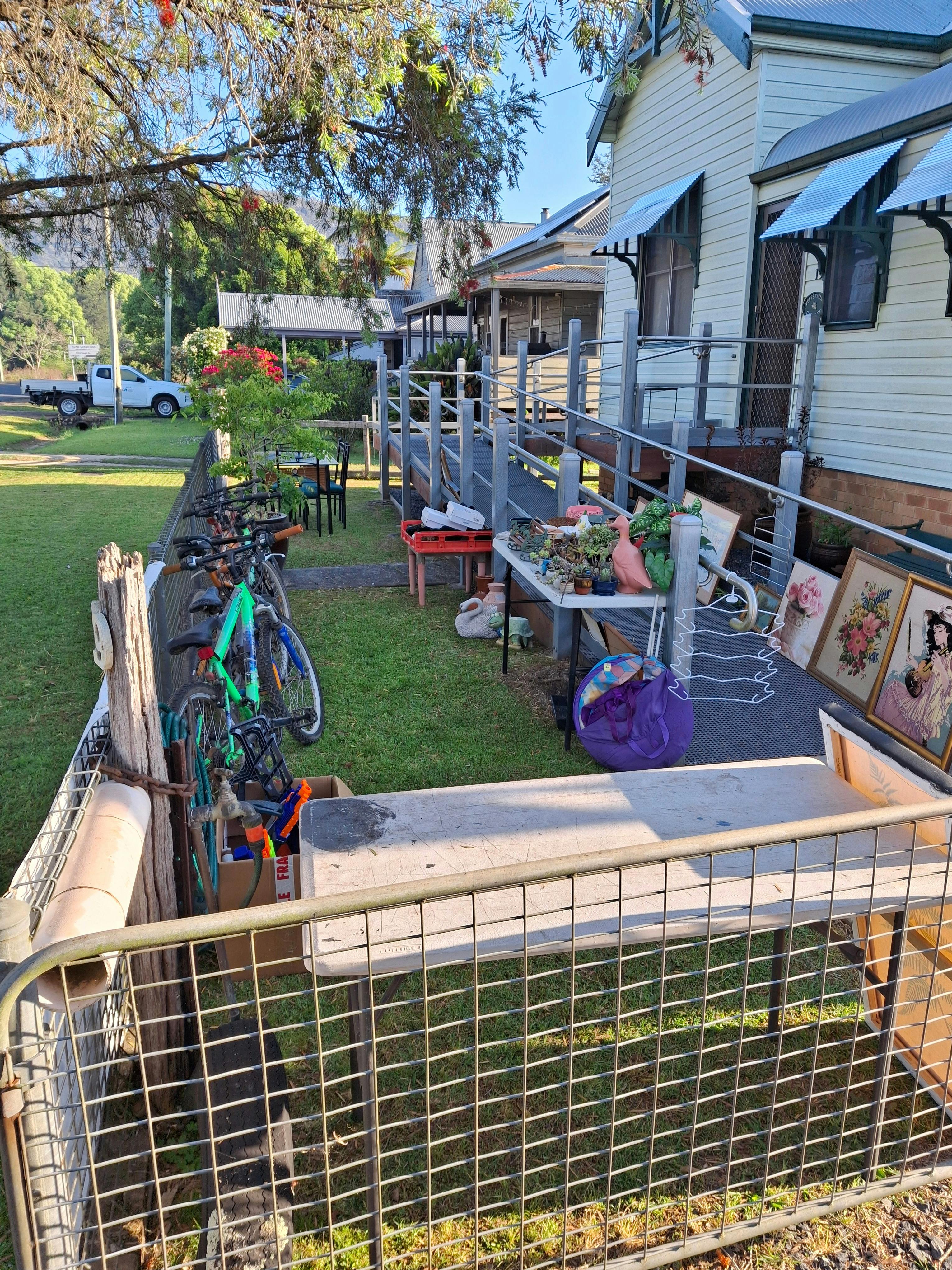 Giant Garage Sale Setup