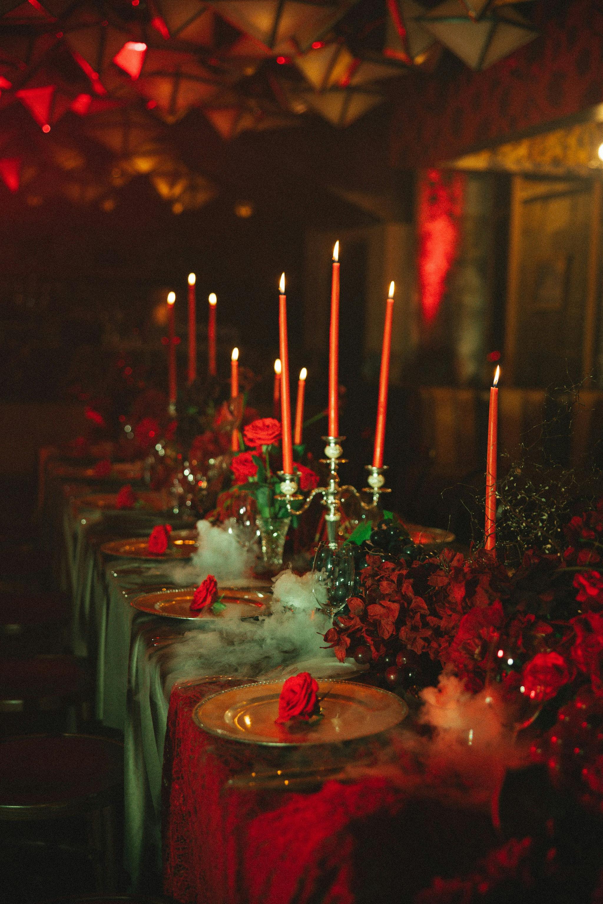 A preview of the Feast of Evenfall, a candlelit banquet for 100 guests at Nocturne: Tales from the M