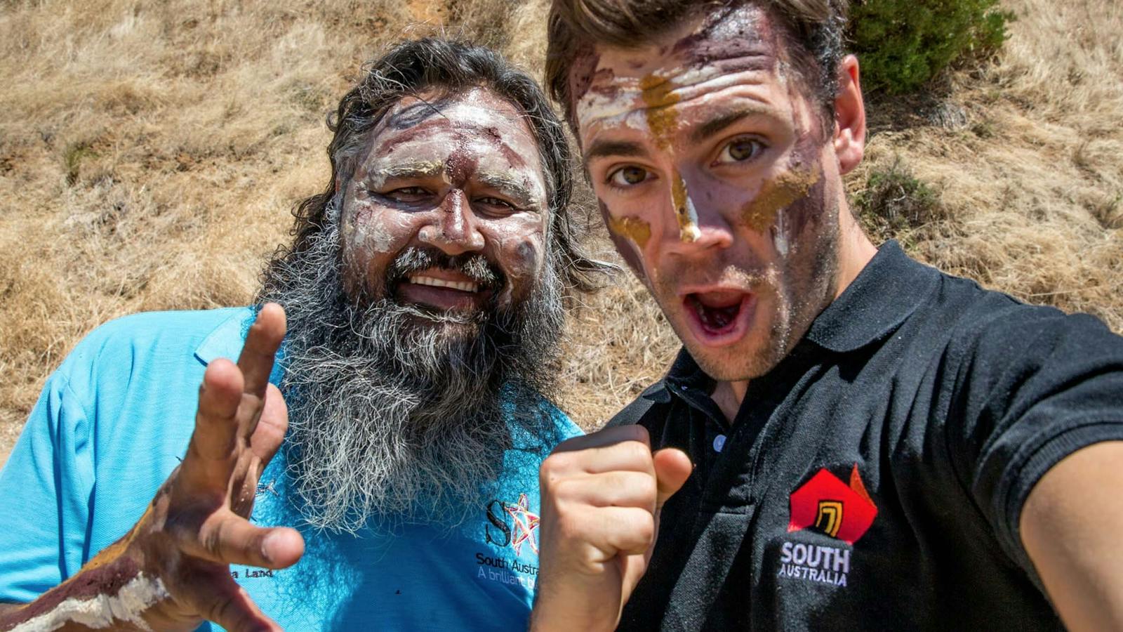 Quenten Agius and guest painted up