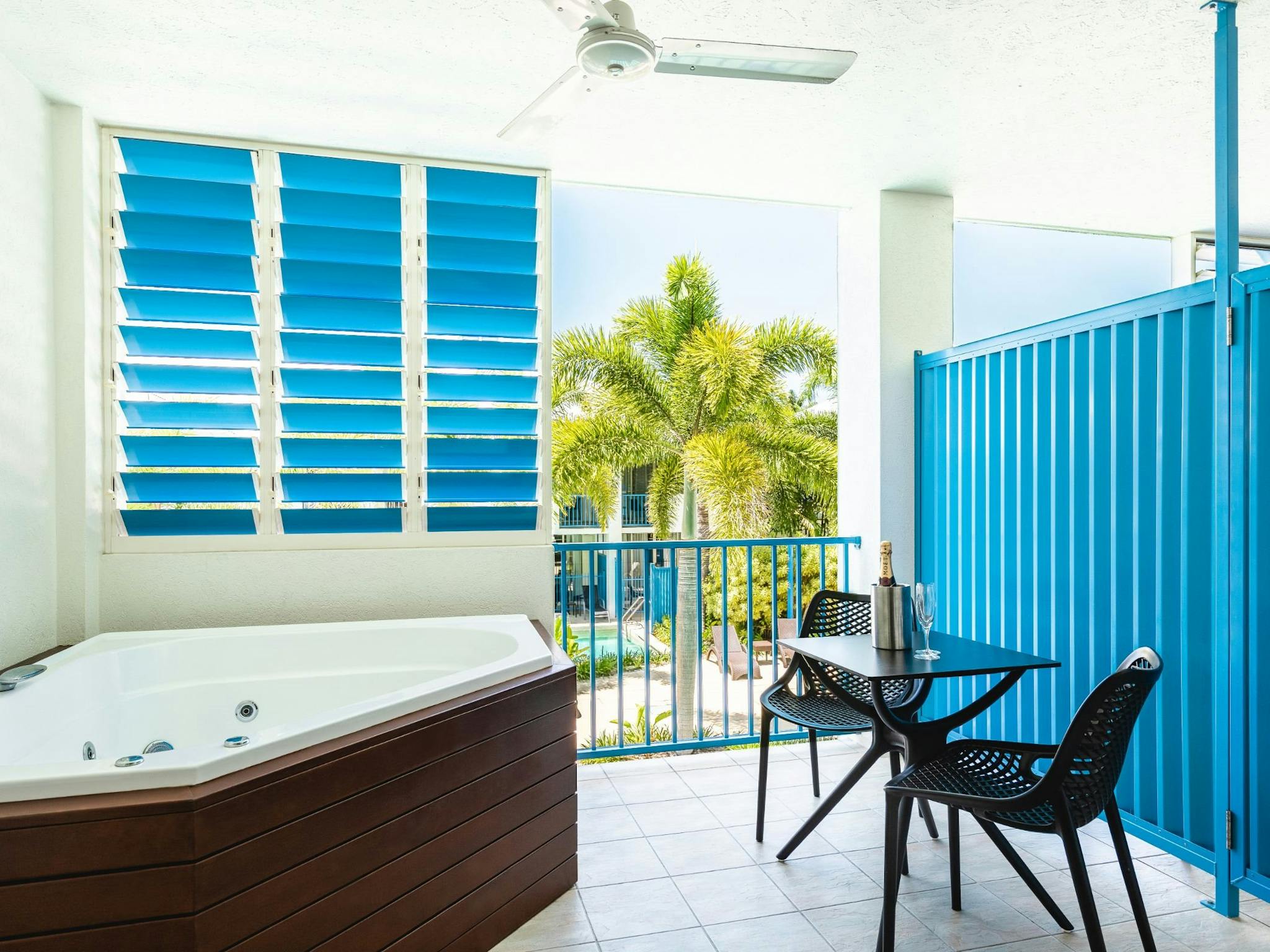 Unwind at the end of the day with your spa balcony Unwind at the end of the day with your spa balcony