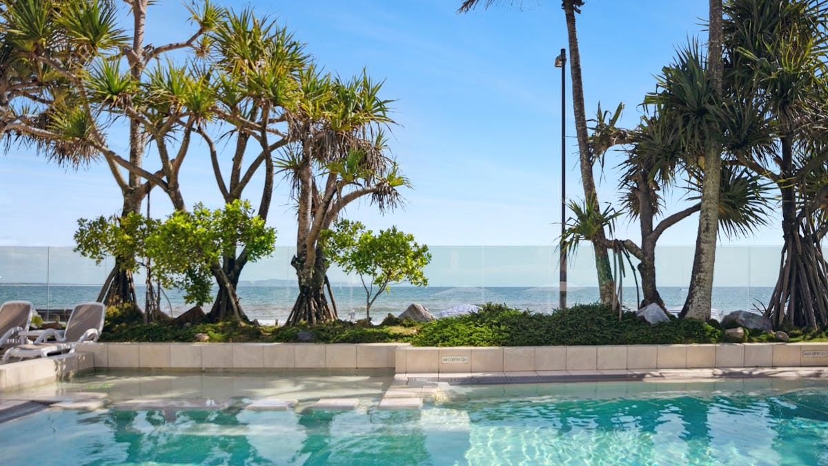 Stunning ocean views just steps away from the beach, along with access to our inviting pool & spa.