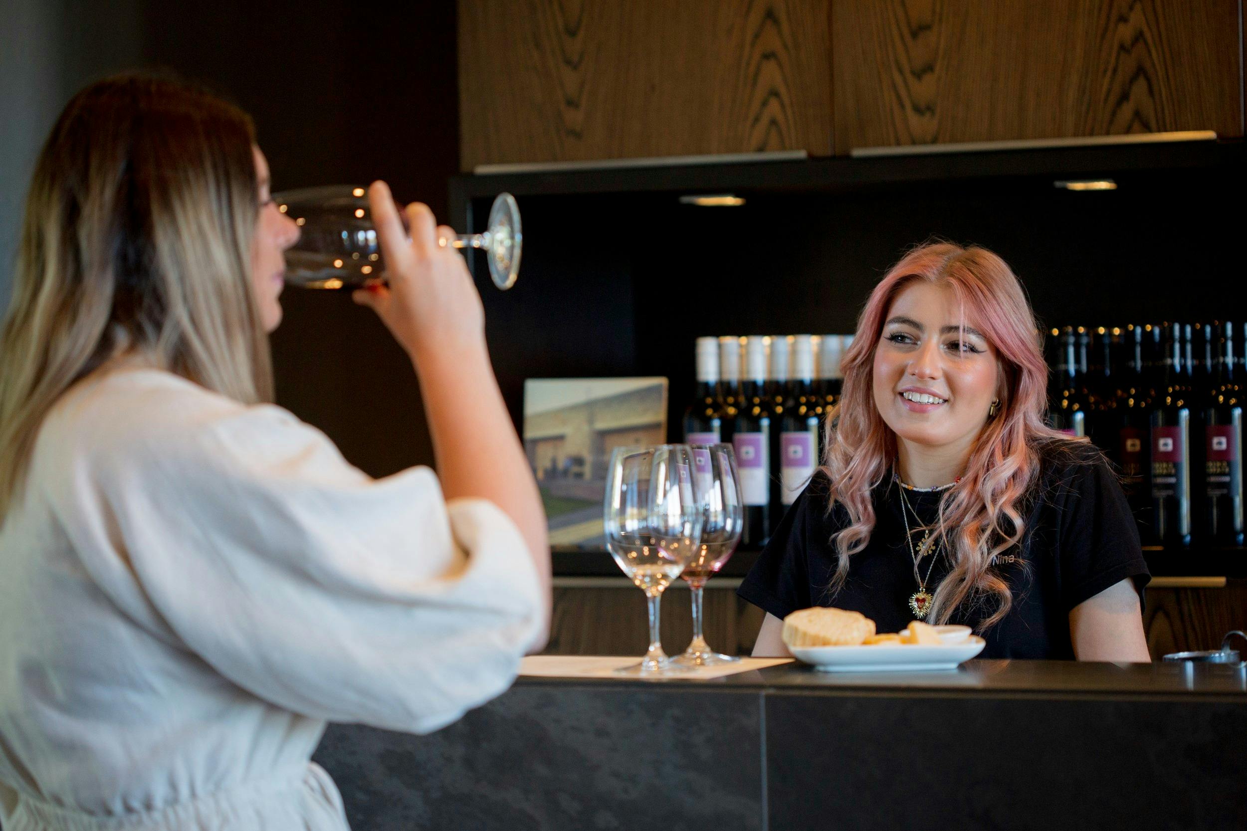 Our wines are served with freshly baked bread and our own olive oil.