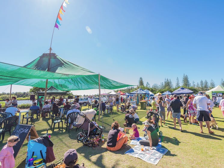 Shade cloth meeting area