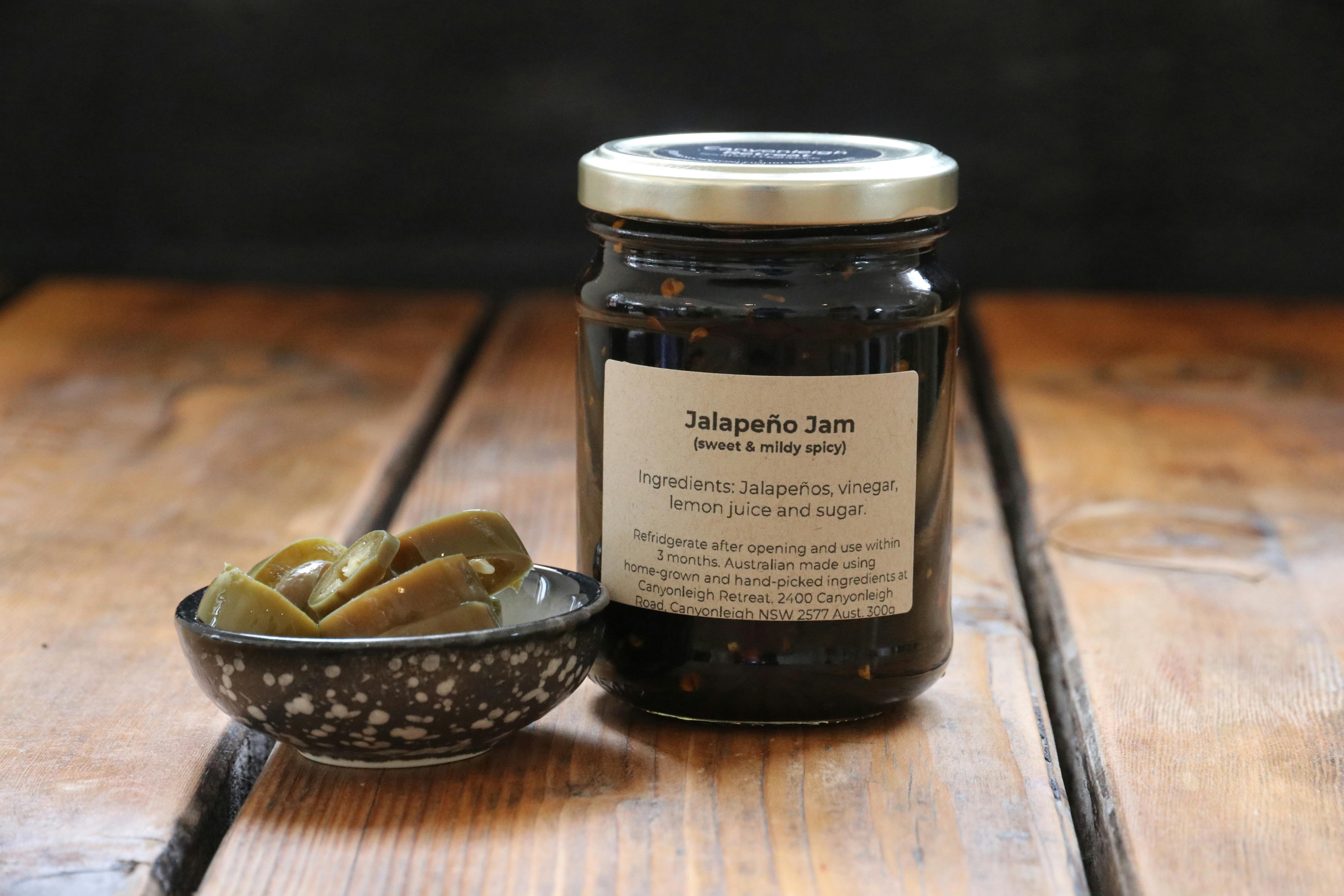 Jams and Relish made from organic produce  from Canyonleigh Retreat