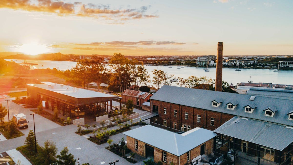 The Hills of Rivermakers - A Birds Eye view of the whole venue, with river views.