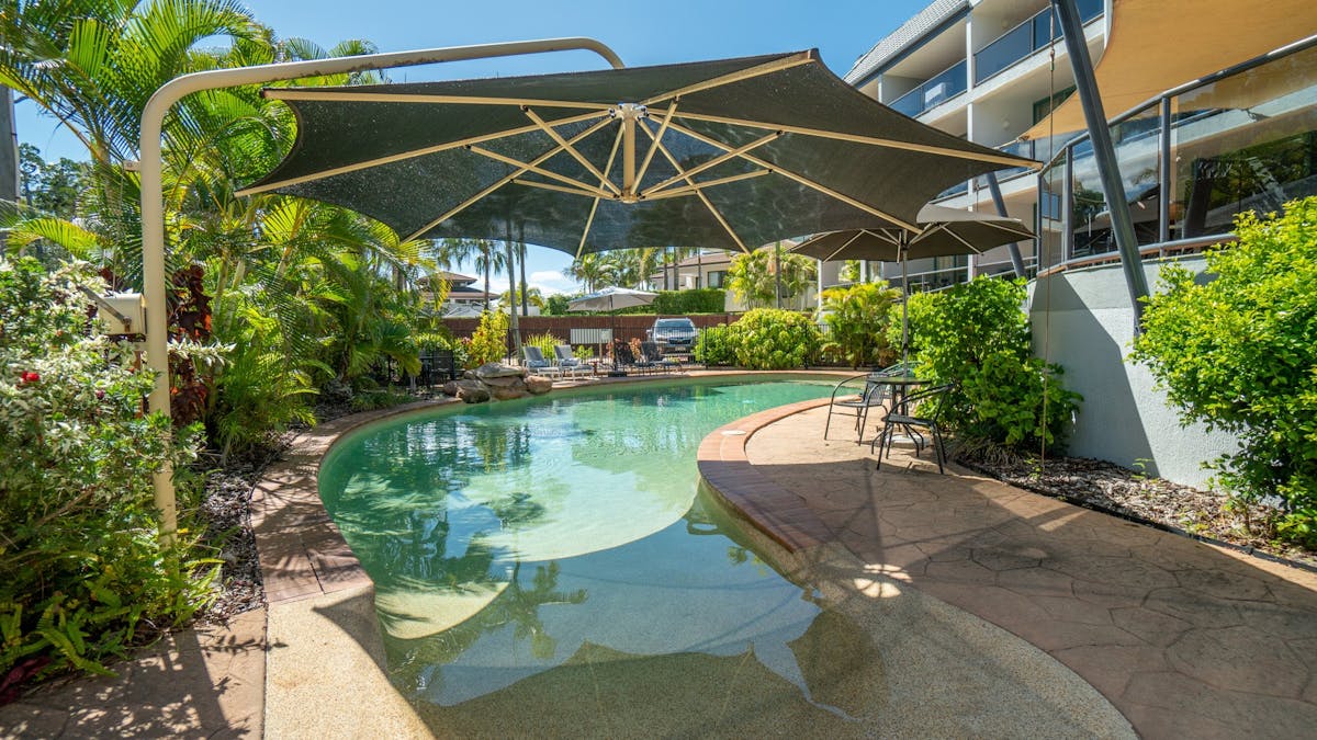 Shelly Bay Resort Lagoon Pool walk in entry