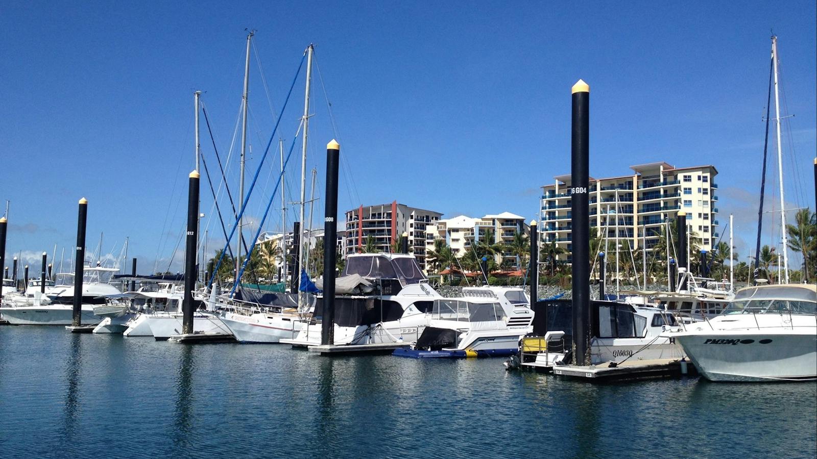 Panoramic view of Mackay Marina